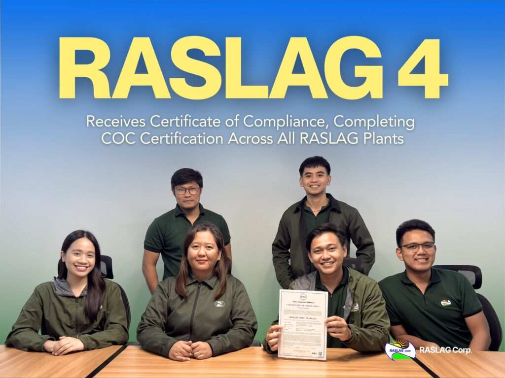 RASLAG 4 Receives Certificate of Compliance